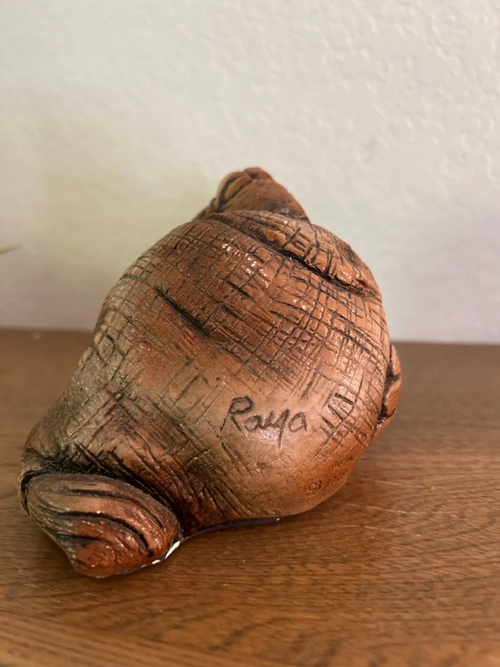 John Raya original Walrus Decorative Sculpture - Brown. 1988